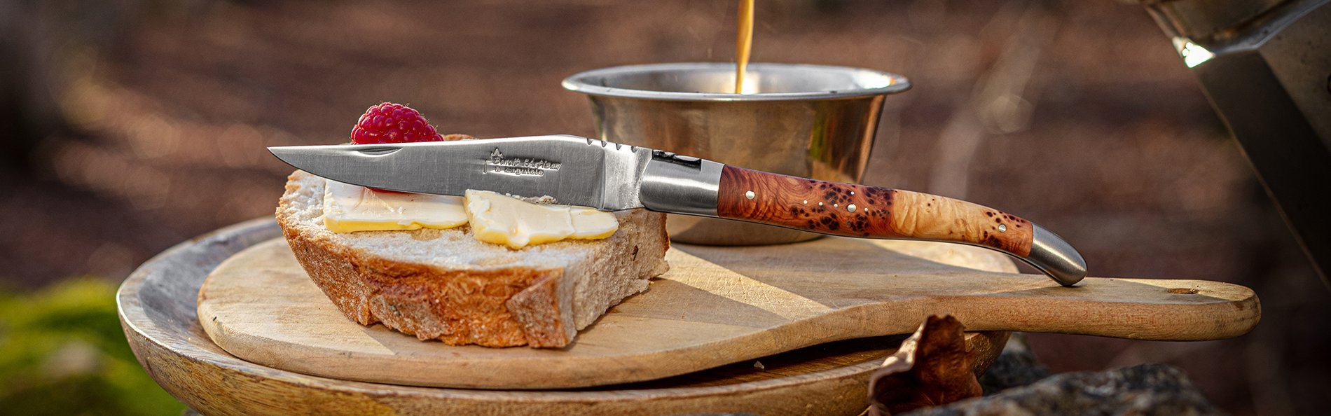 Couteau Laguiole en genévrier - Benoit l'Artisan